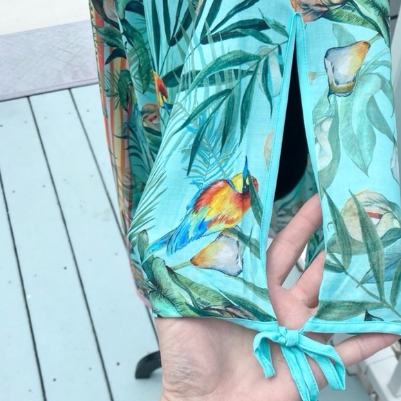 Johnny Was Taina Short Tropical Kimono NEW Size Large - Picture 8 of 10